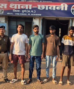 छावनी पुलिस की कार्यवाही… ऑपरेशन विश्वास के तहत 6.89 ग्राम सिंथेटिक हिरोईन (चिट्टा) के साथ 04 आरोपी गिरफ्तार